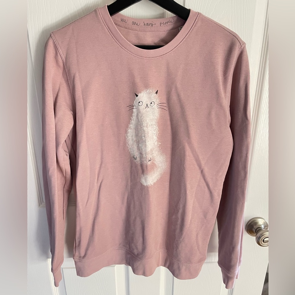 We are Hairy People Cat Graphic Sweatshirt size XS